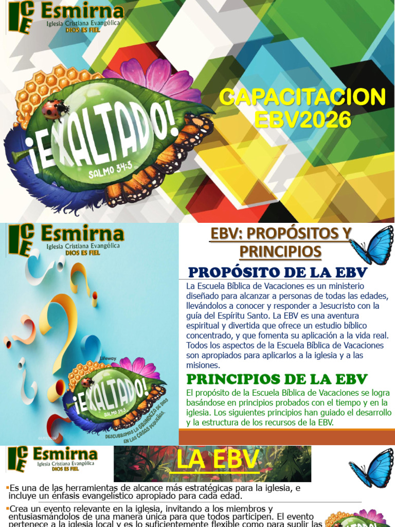 Capacitacion Ebv 2026 | PDF | Contenido bíblico
