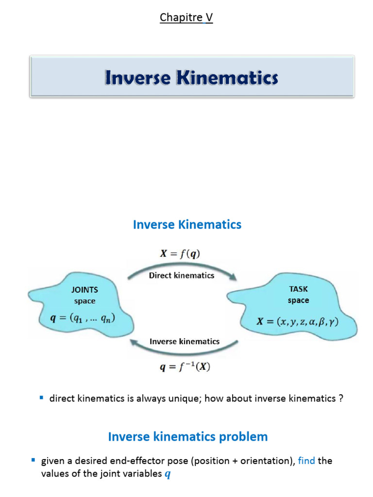 Ch6 - Inverse Kinematics | PDF | Algèbre | Concepts mathématiques