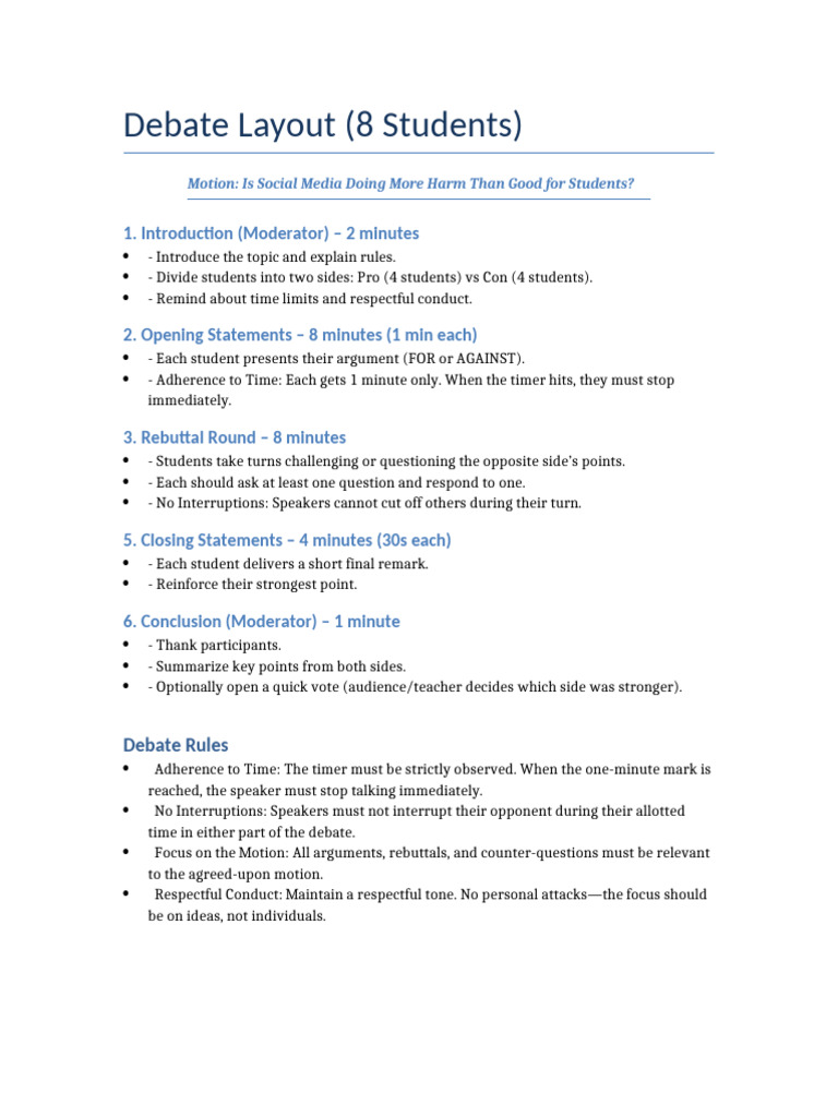 Debate Layout Final | PDF