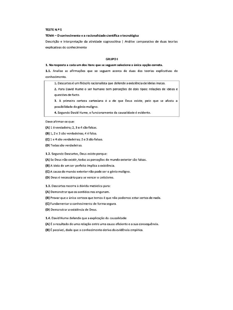 teste 1 | PDF