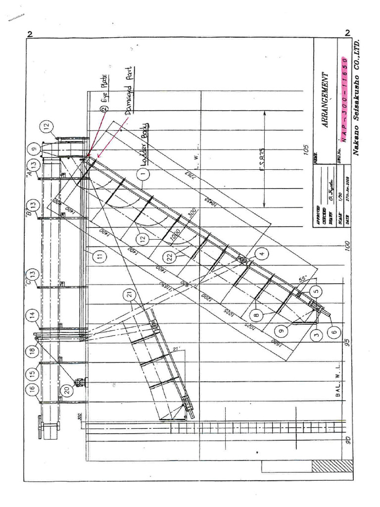 Damaged Ladder Drawing | PDF
