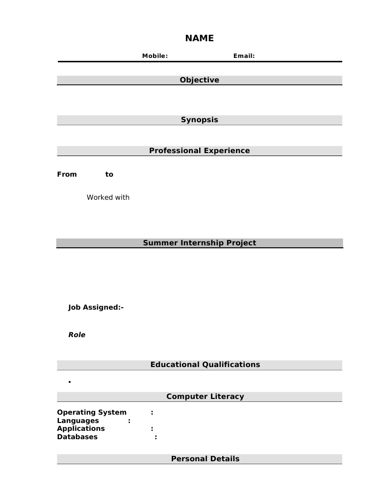 Internship Application Overview | PDF