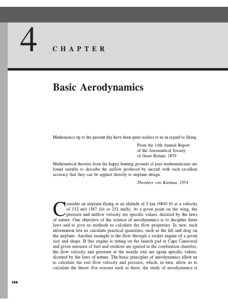 Fundamentals of flight Chapter 4 | PDF