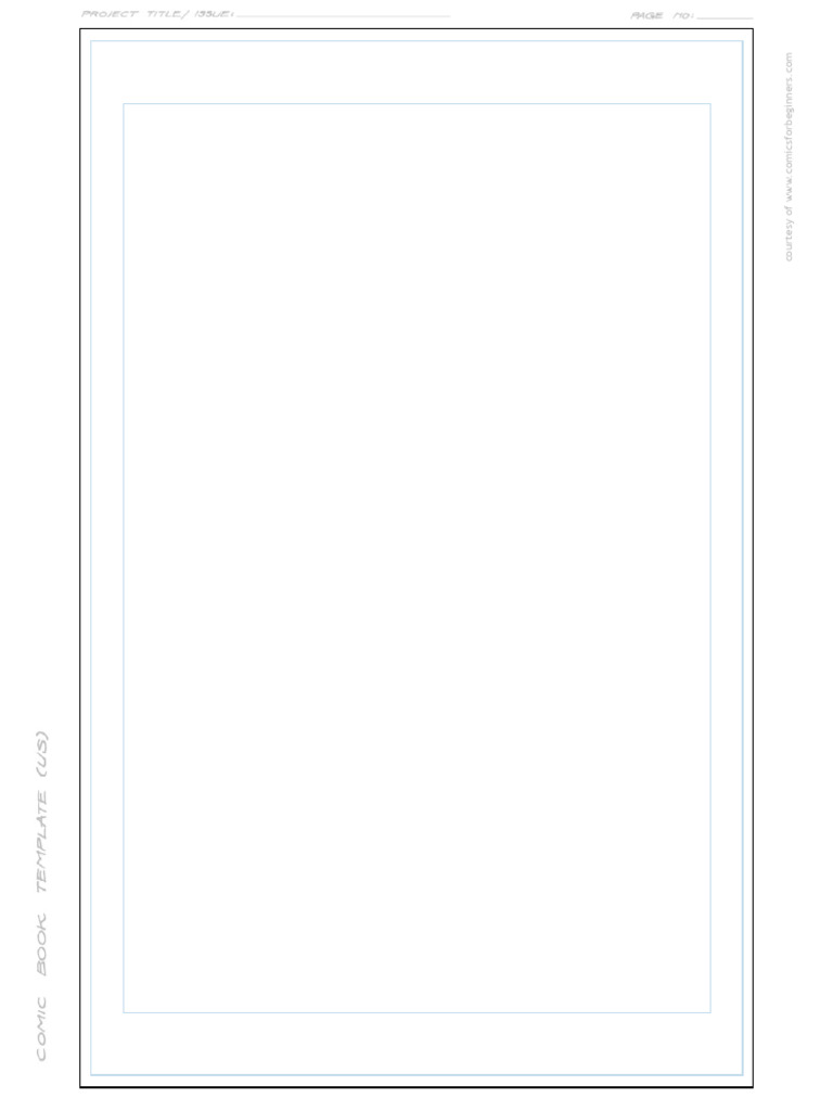 Comic Book Template US Letter | PDF
