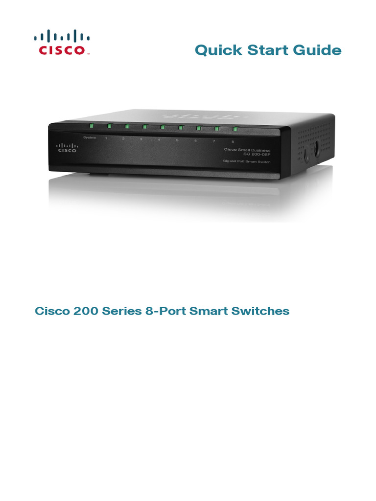 Cisco Sg200-08 Us | PDF | Ip Address | Network Switch
