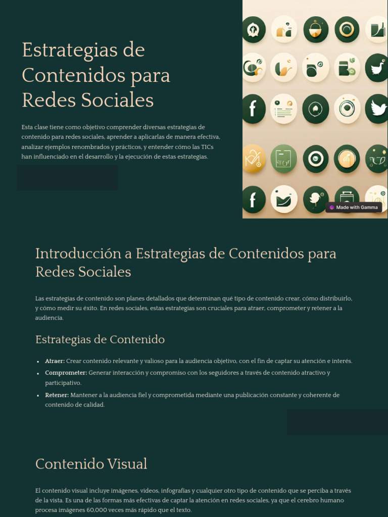 Estrategias de Contenidos para Redes Sociales | PDF