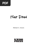Excerpt from PLAY DEAD by Michael A. Arnzen