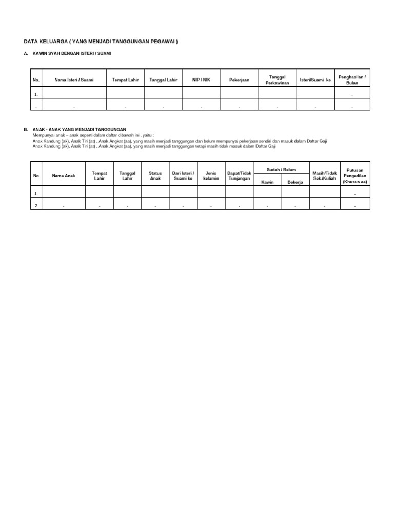 Form Model DK II 2021 | PDF