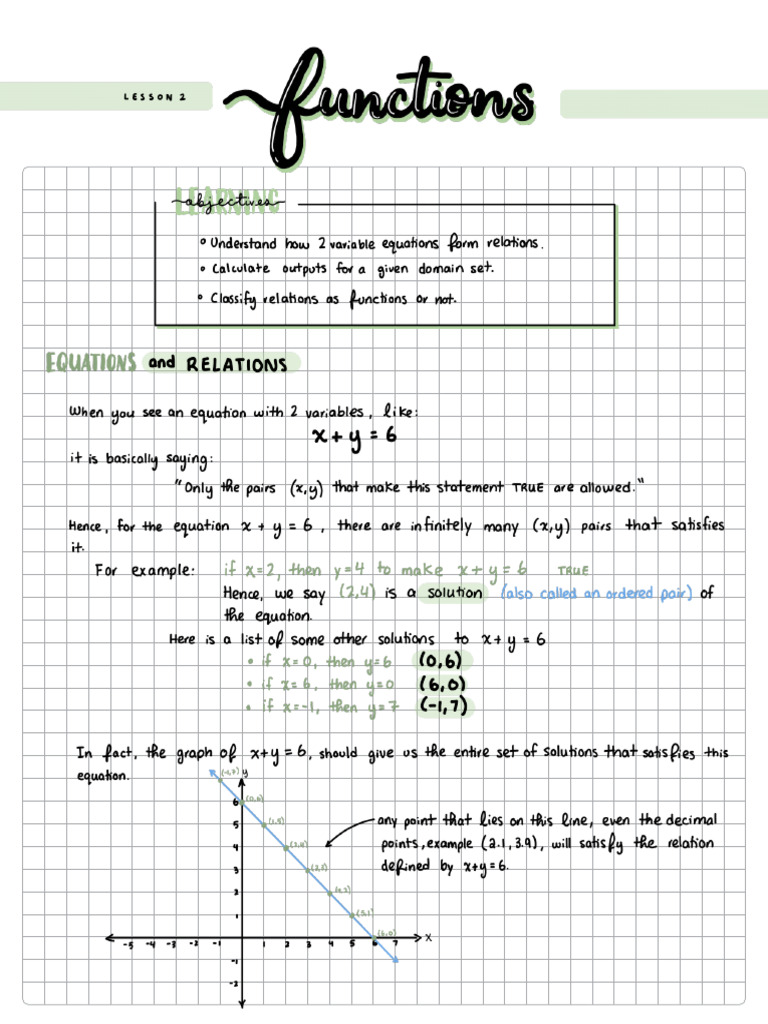 Lesson 2 (Functions) | PDF