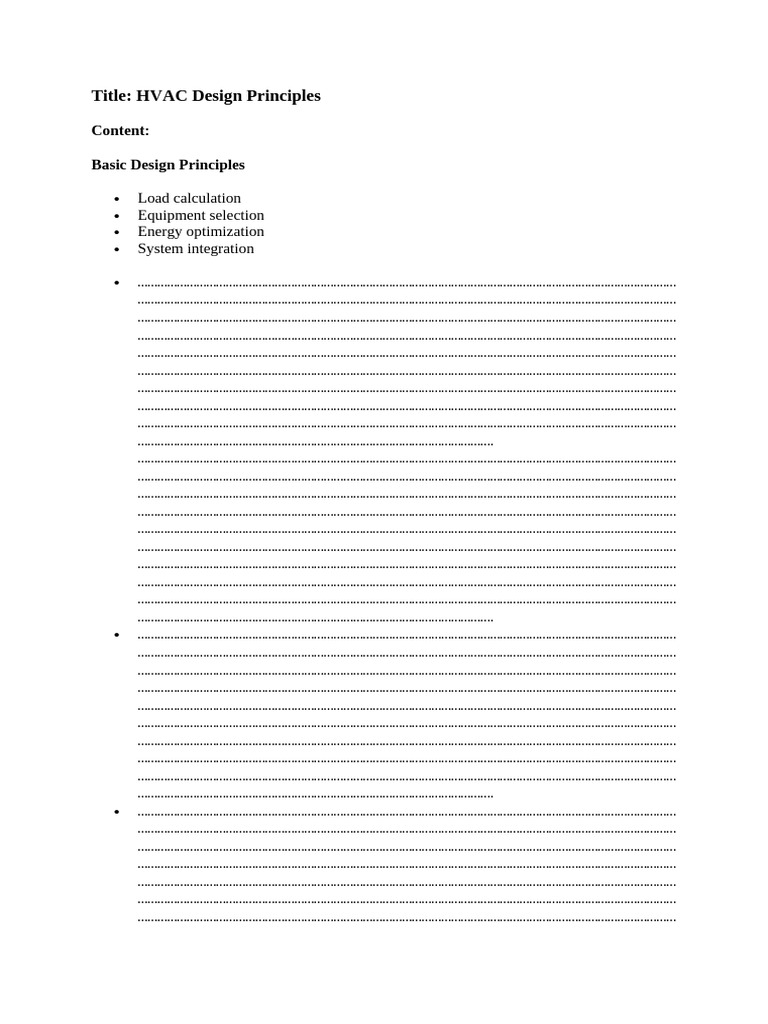 HVAC Design | PDF