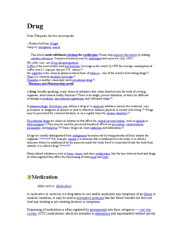 Understanding Drugs: Types and Uses | PDF | Drugs | Psychoactive Drugs
