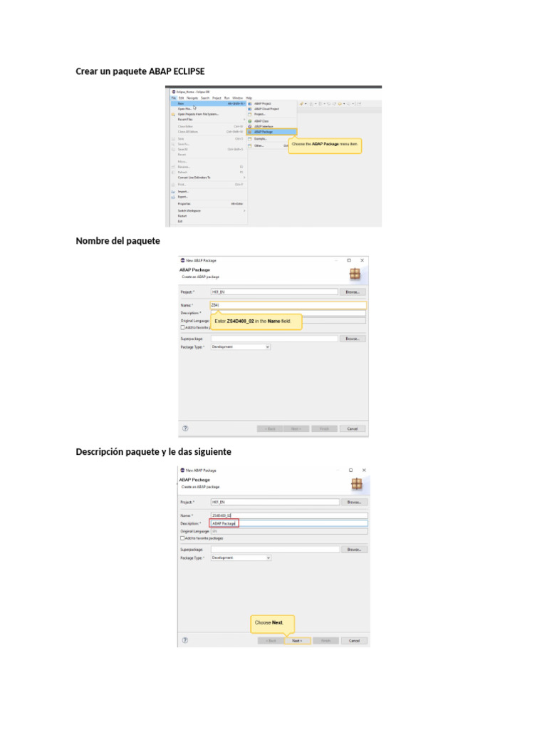 Crear Un Paquete ABAP ECLIPSE | PDF