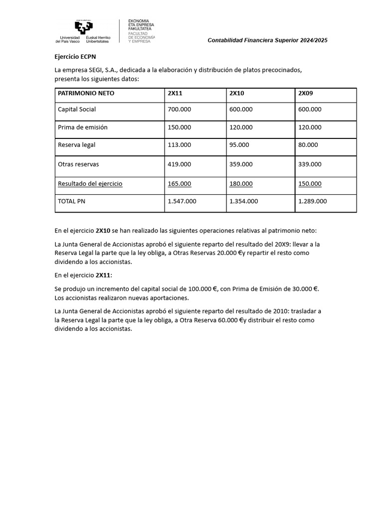 Ejercicio 1 - ECPN | PDF