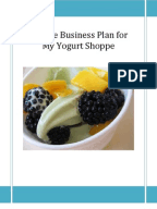 Free business plan on yogurt