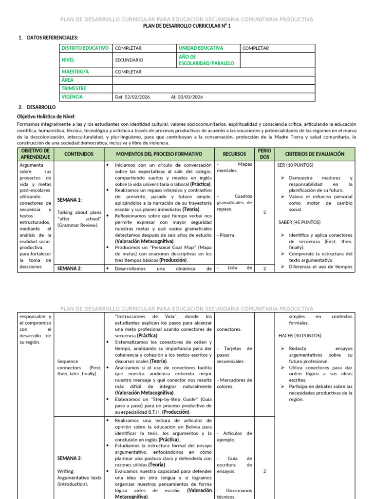 PDC 1 - 6TO LEX | PDF | Aprendizaje | Lingüística