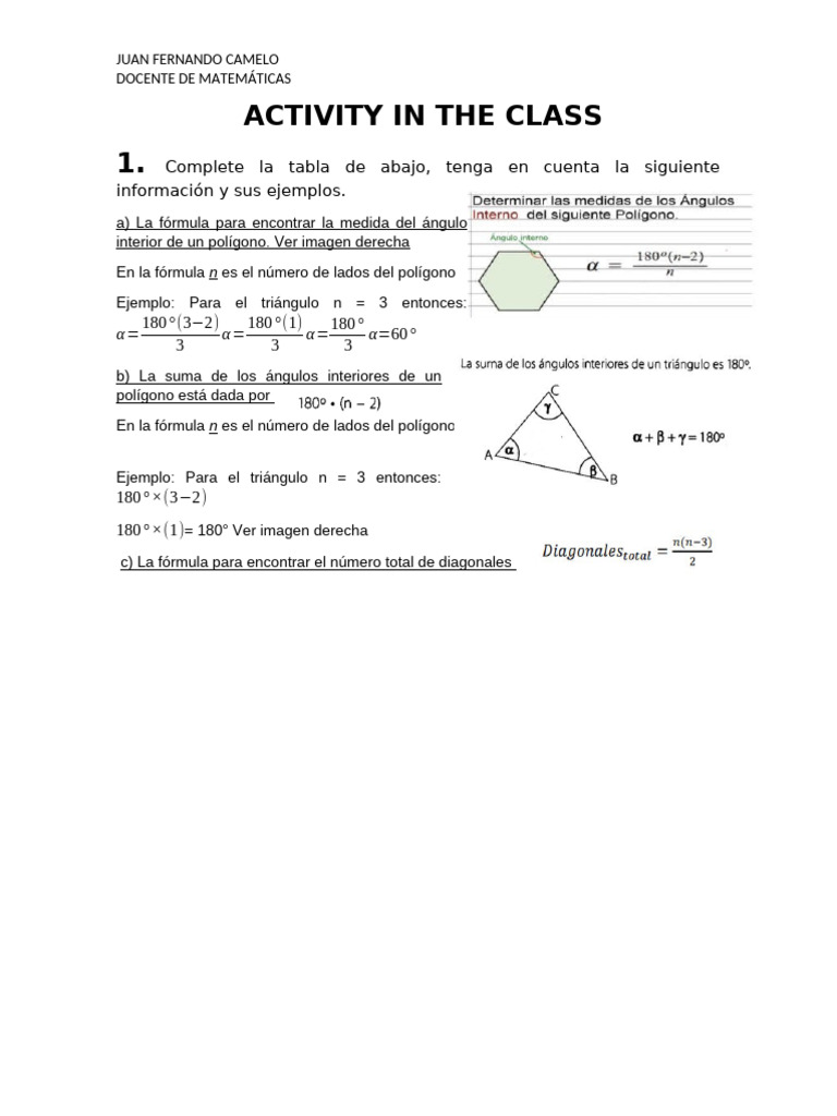 Activity in the Class February | PDF