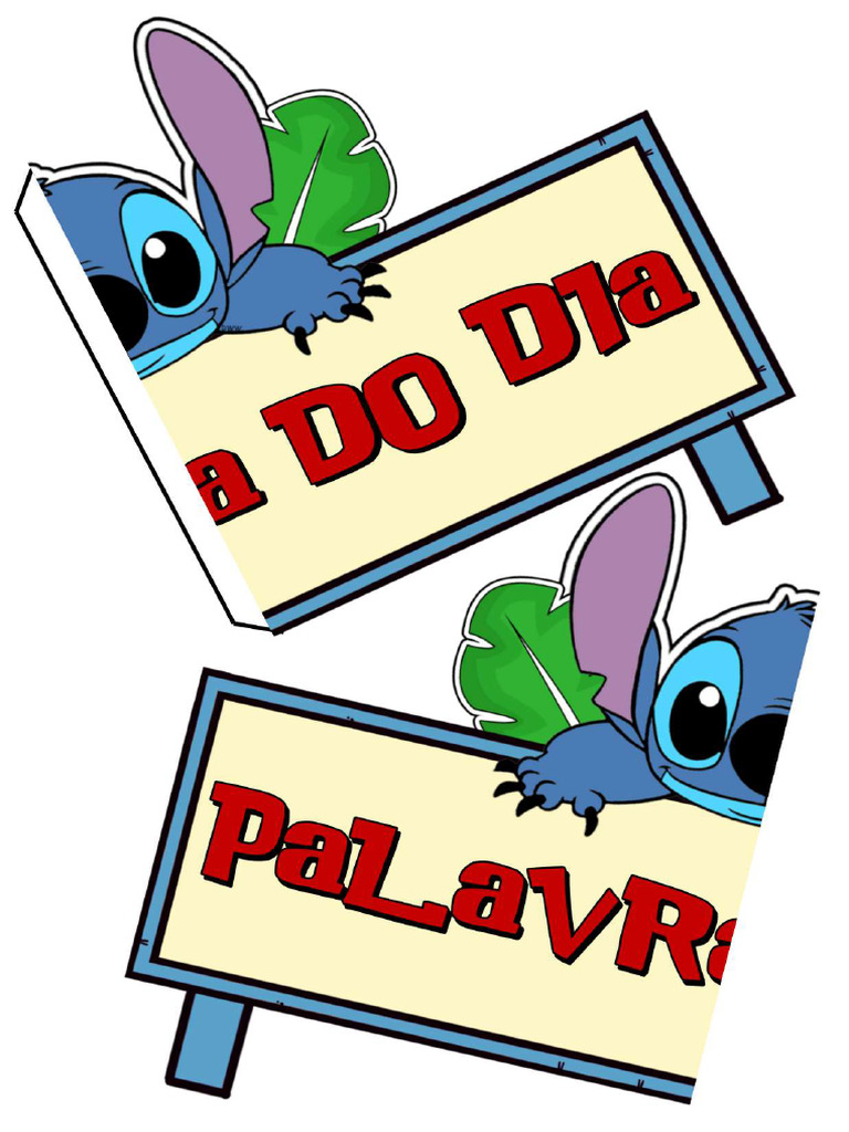 Kit Sala de Aula Lilo e Stitch Alfaletrando Yxqdzn | PDF