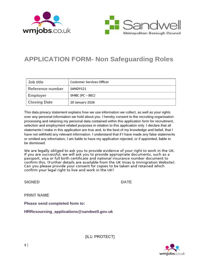 Application Form SAND9121 BEC | PDF | Justice | Crime & Violence