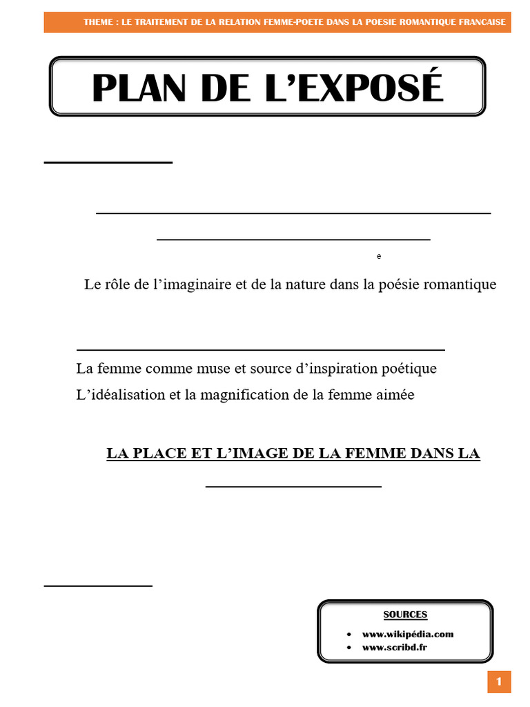 Expose de Francais | PDF | Poésie | Romantisme
