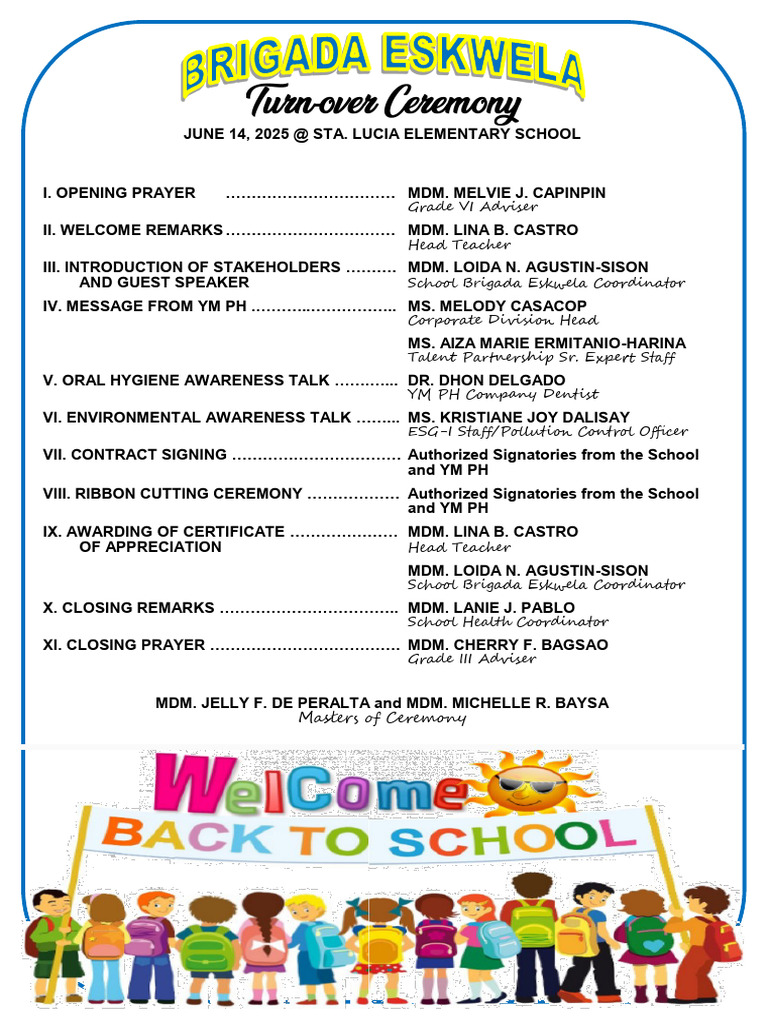 Program Be Turnover Ceremony | PDF