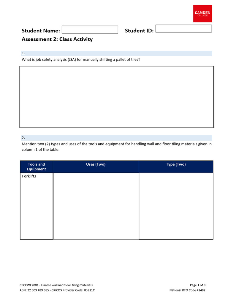 CPCCWF2001 - Class Activity | PDF