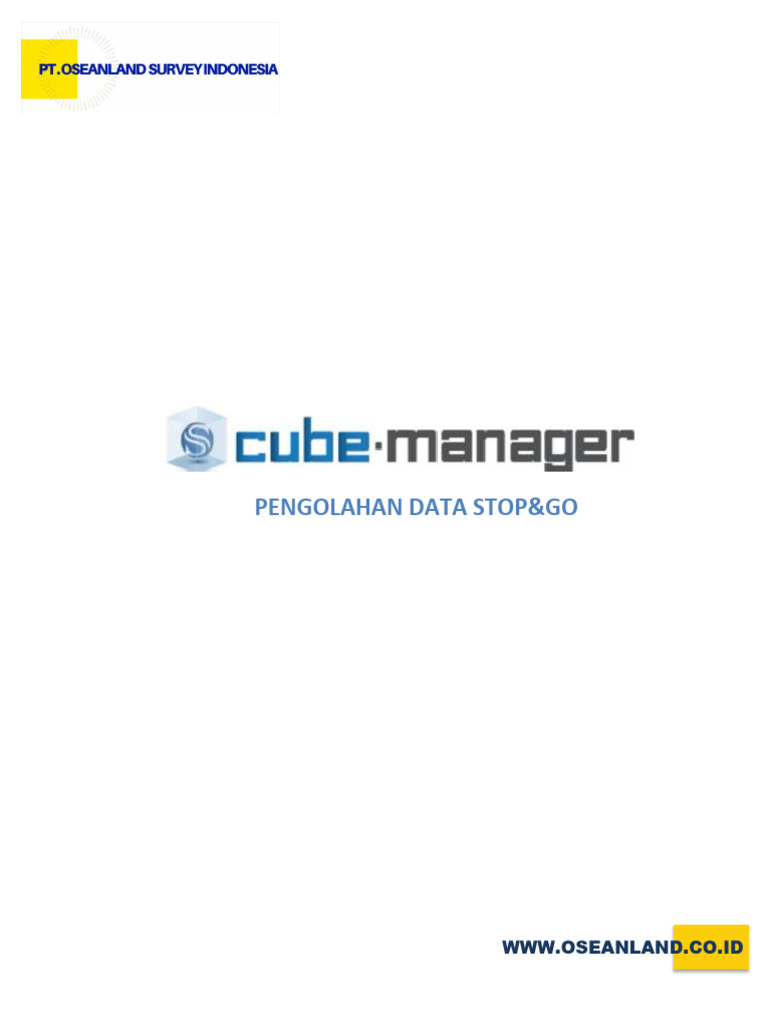 Petunjuk Penggunaan Cube Manager - Stop and Go | PDF