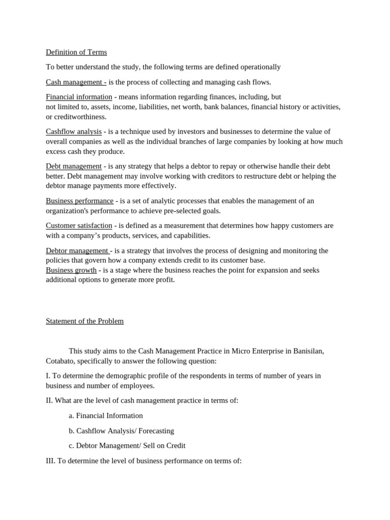 Cash Management Practice (Reference) 17nov10pm | PDF | Entrepreneurship ...