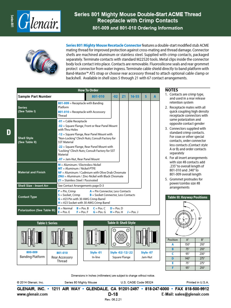 801 009 and 801 010-1669883 | PDF | Electrical Connector | Manufactured ...