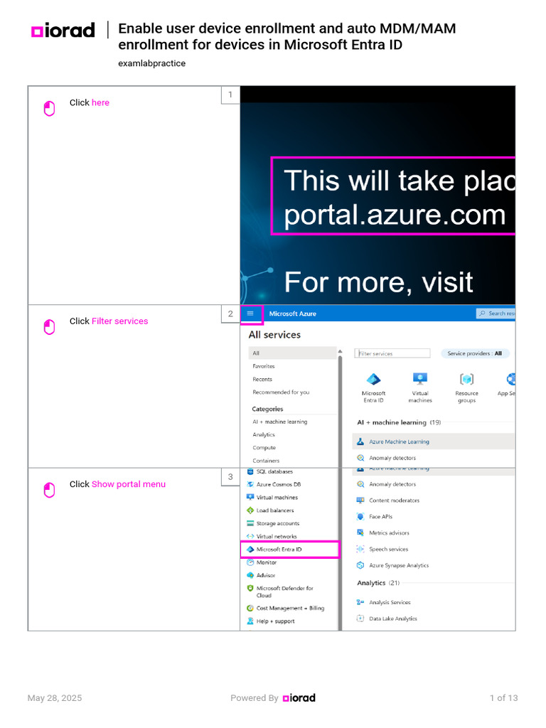 Enable User Device Enrollment and Auto MDM - MAM Enrollment For Devices ...
