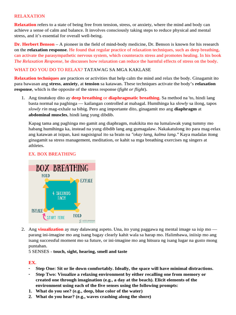 RELAXATION | PDF