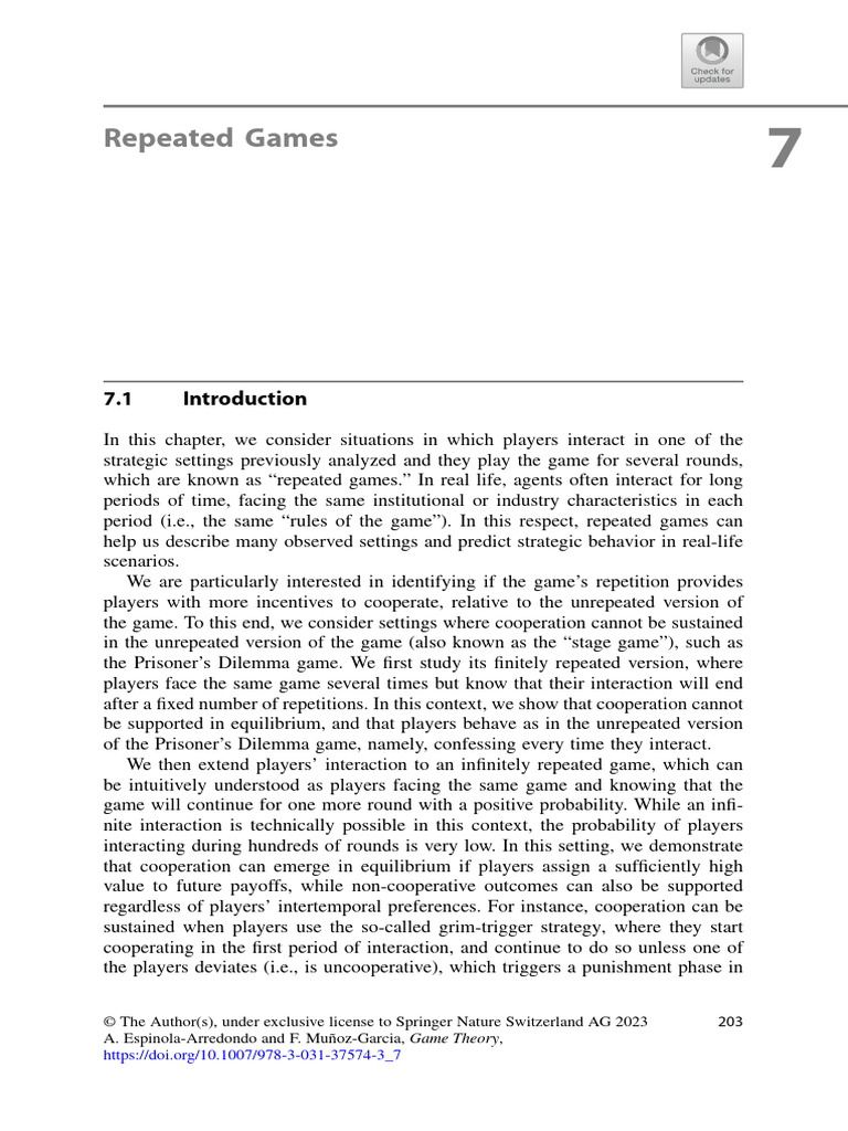 GameTheory Step by Step-CAP 7 | PDF | Game Theory | Economics Of ...