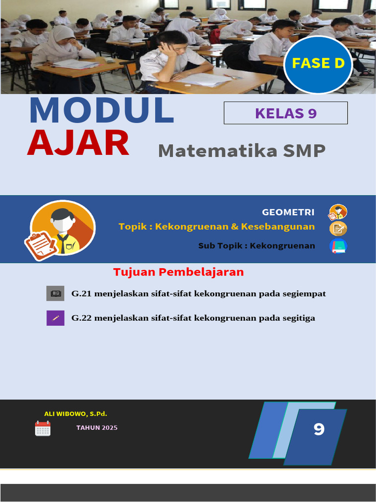 3.1 Modul Ajar Kekongruenan Segi4 & Segi3 | PDF