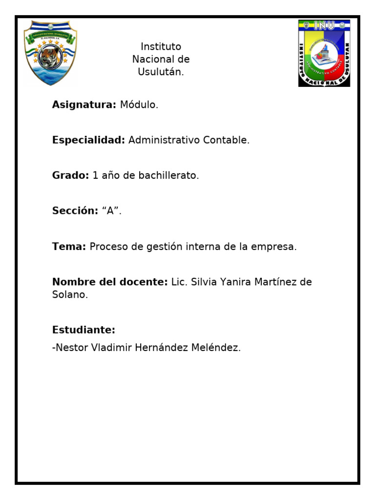 Caratula INU Modulo | PDF
