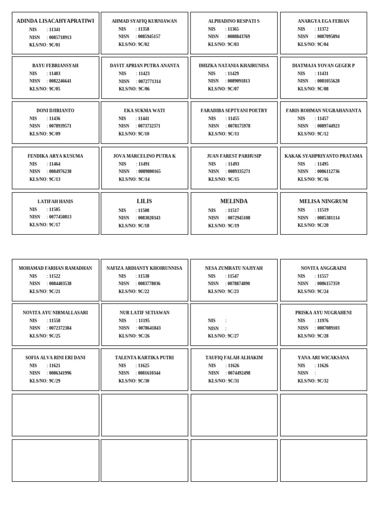 Label Raport 9C | PDF