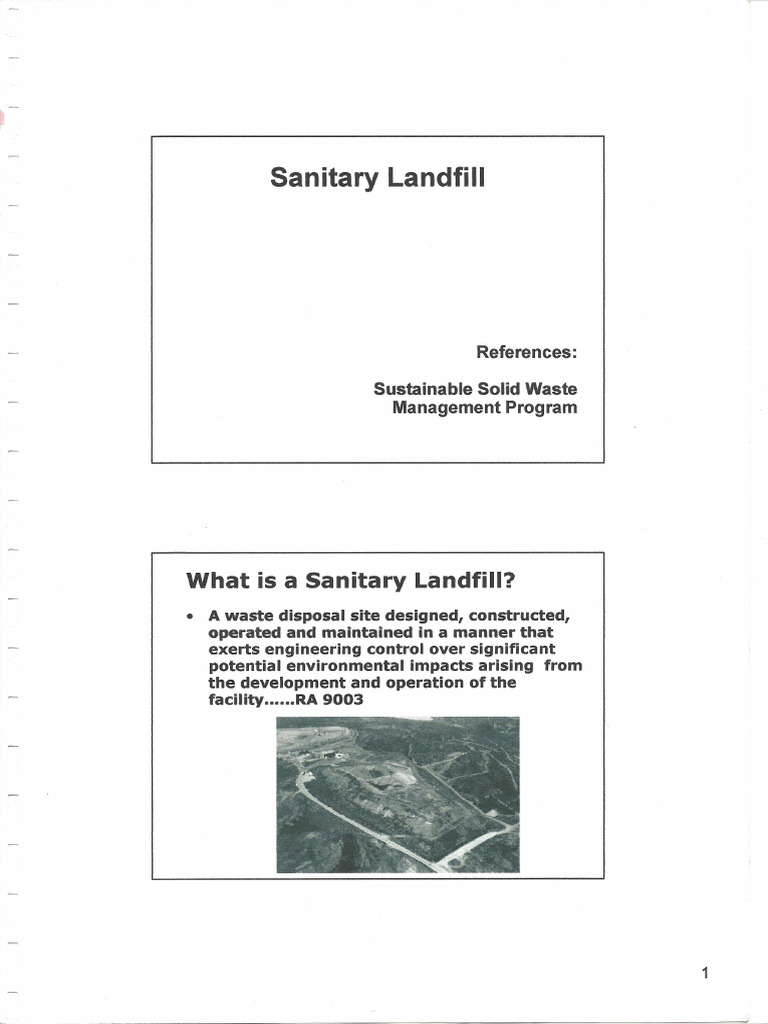 Sanitary Landfill | PDF