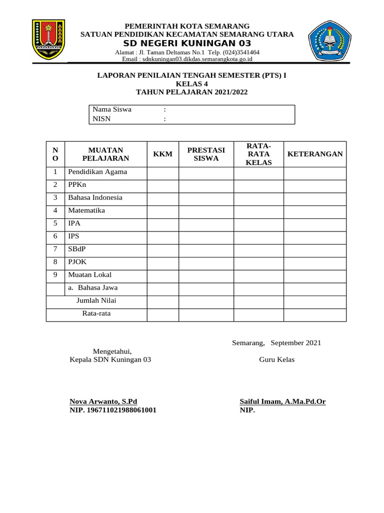 Form Pts 1 Kelas Tinggi | PDF