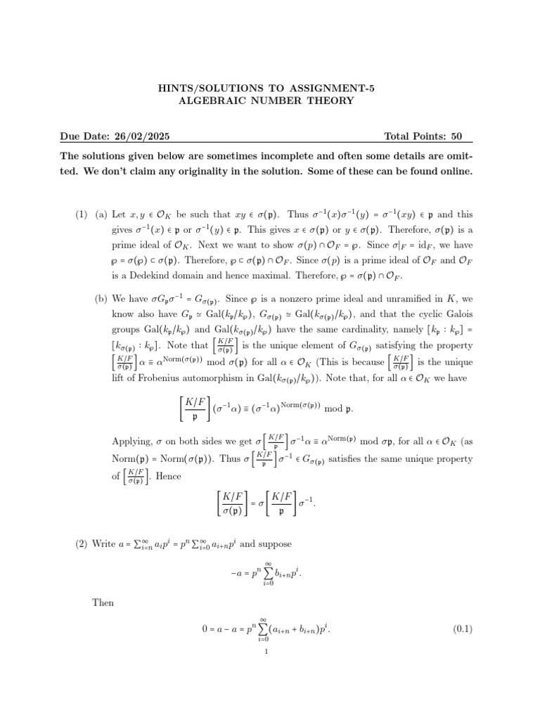 Solutions To Assignment-5 | PDF | Rational Number | Sequence