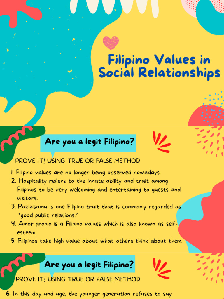 PERDEV_Q2W3_Filipino Values in Social Relationhsip | PDF | Social ...
