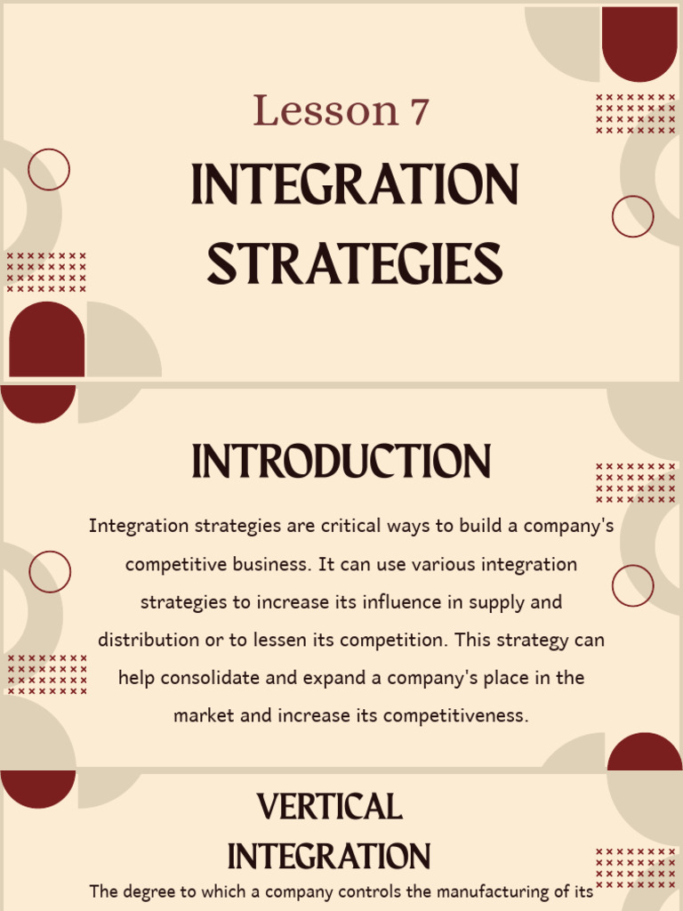 Integration-Strategies | PDF | Supply Chain | Mergers And Acquisitions