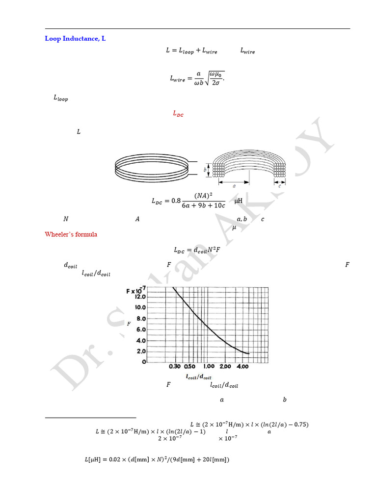 1.1.1.2. Loop Inductance, L | PDF | Inductance | Inductor