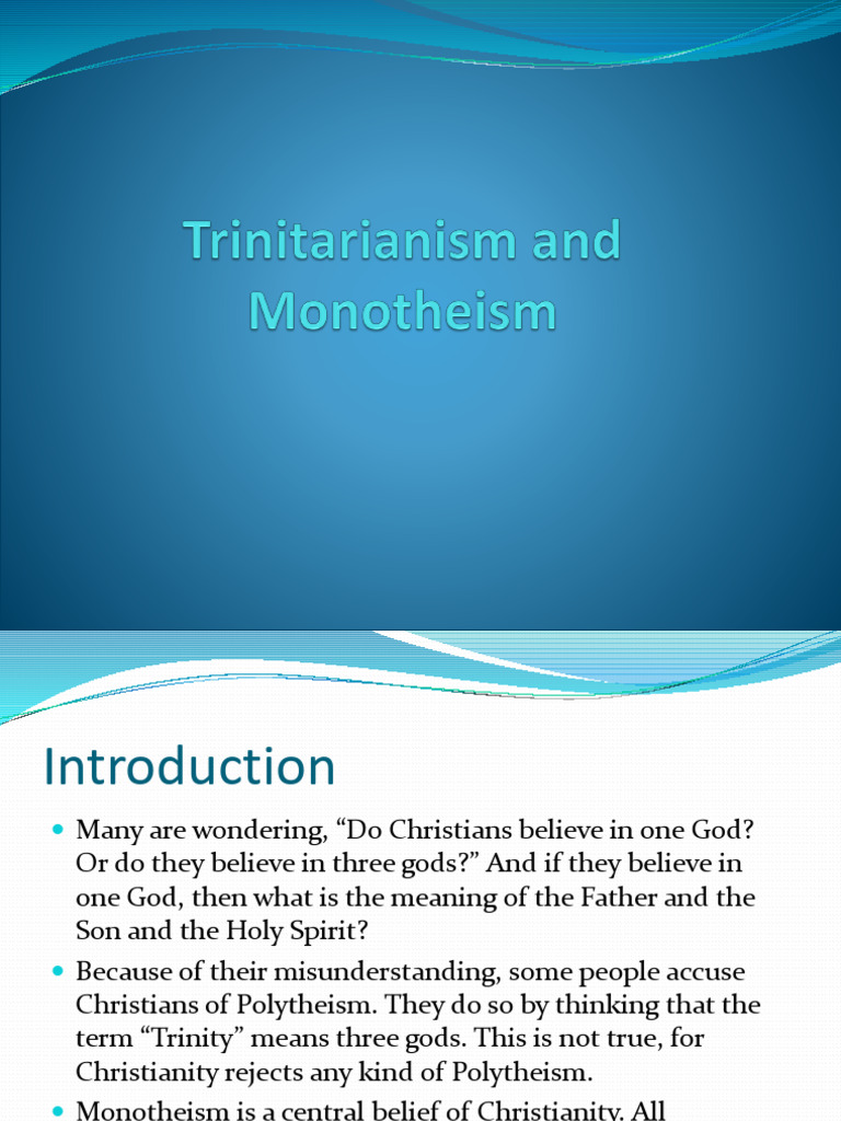 Holy Trinity | PDF | God The Father | Grace In Christianity