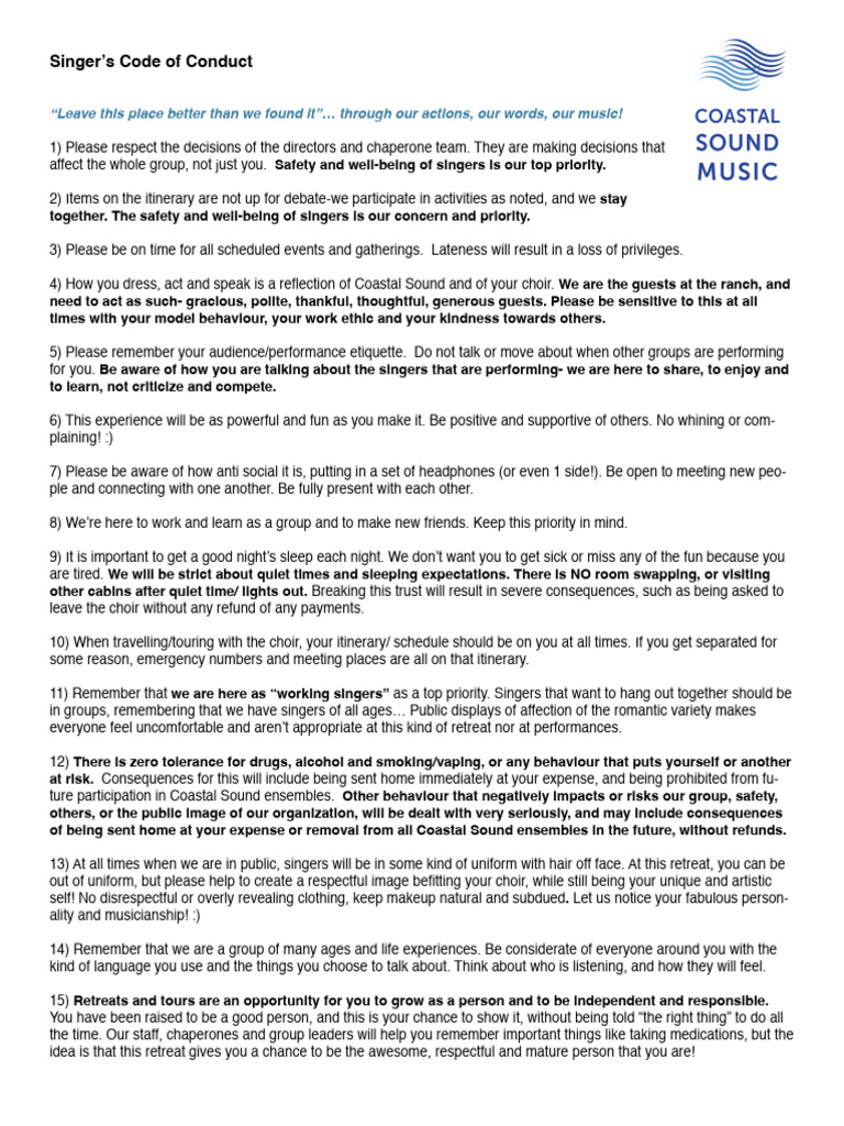 Timberline Code of Conduct 2026 | PDF