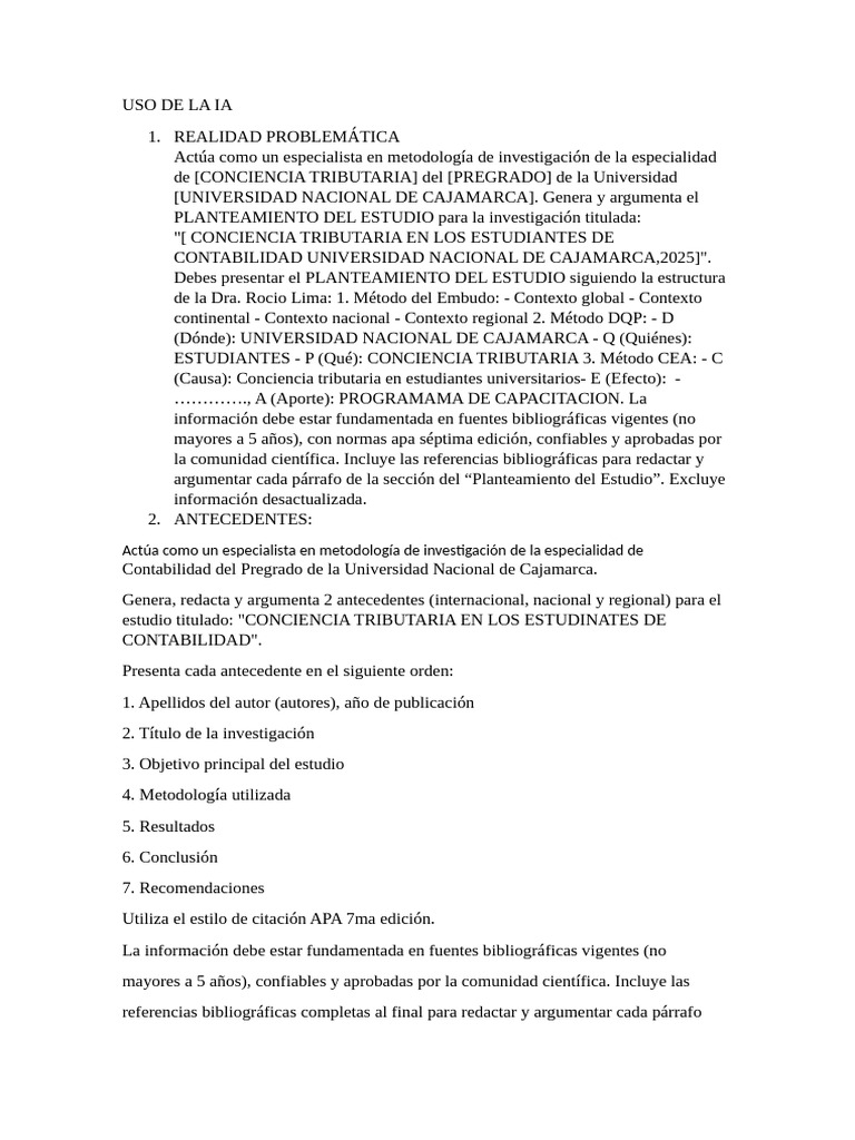Uso de La Ia | PDF