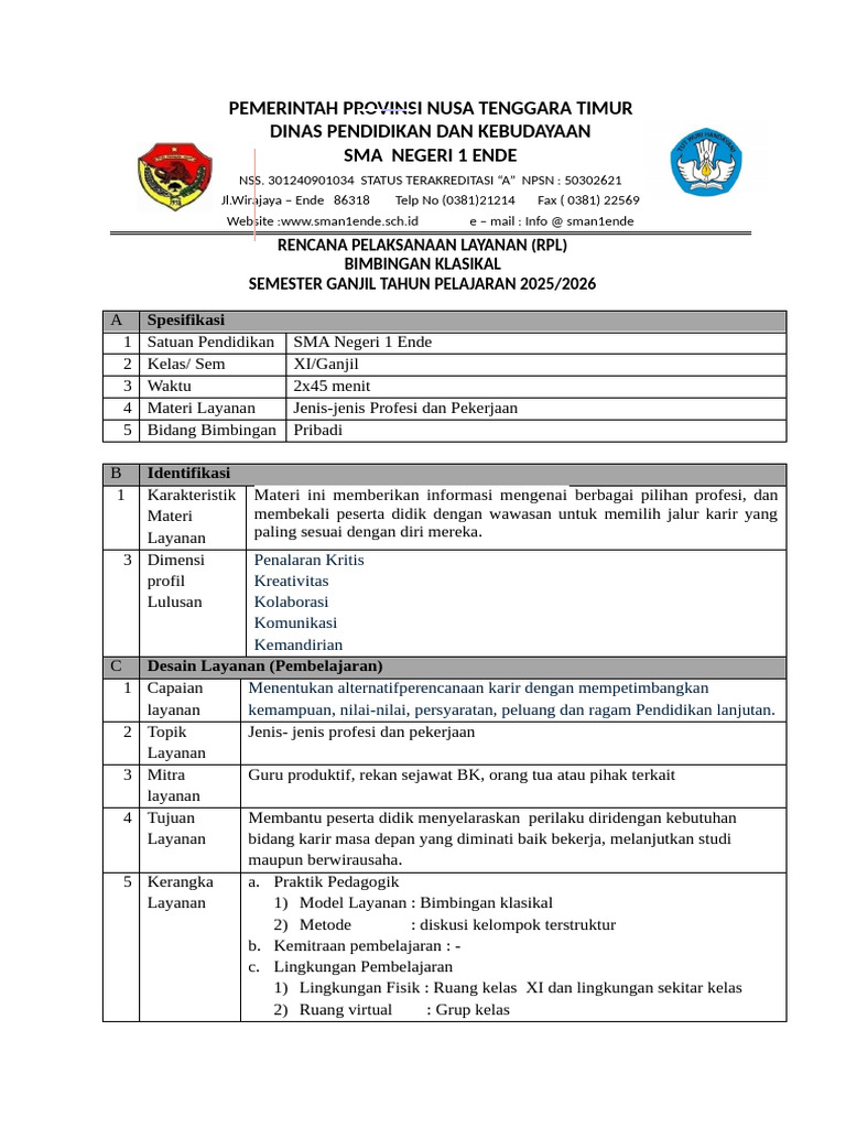 4.RPL Jenis-Jenis Profesi Dan Pekerjaan - Wawasan Kesiapan Karir | PDF