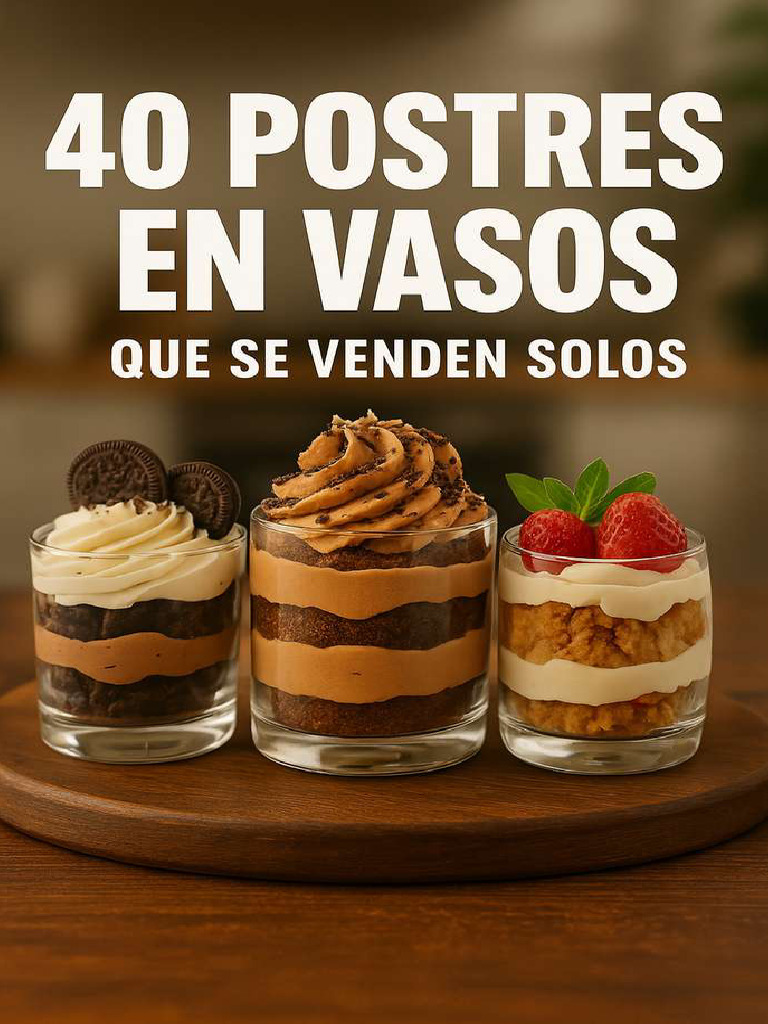 Recetario Postres en Vaso | PDF | Postres | Crema