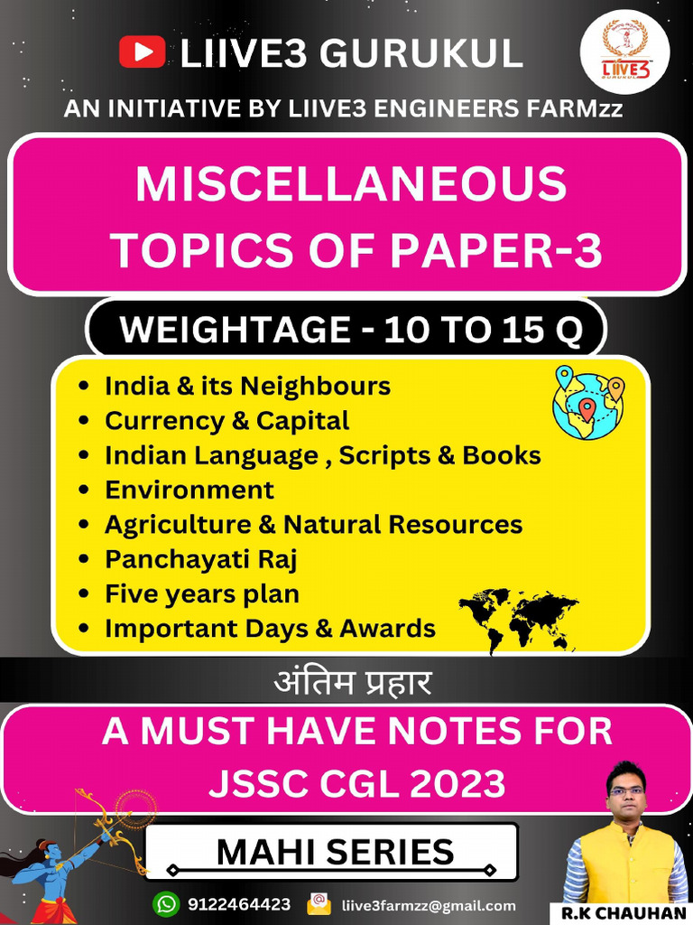 Miscellaneous Gk Sample | PDF | Languages Of India