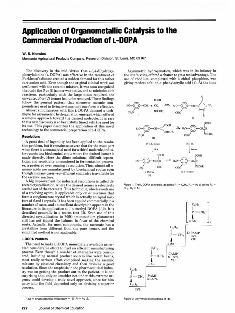 1986 Application of Organometallic Catalysis to the Commercial ...