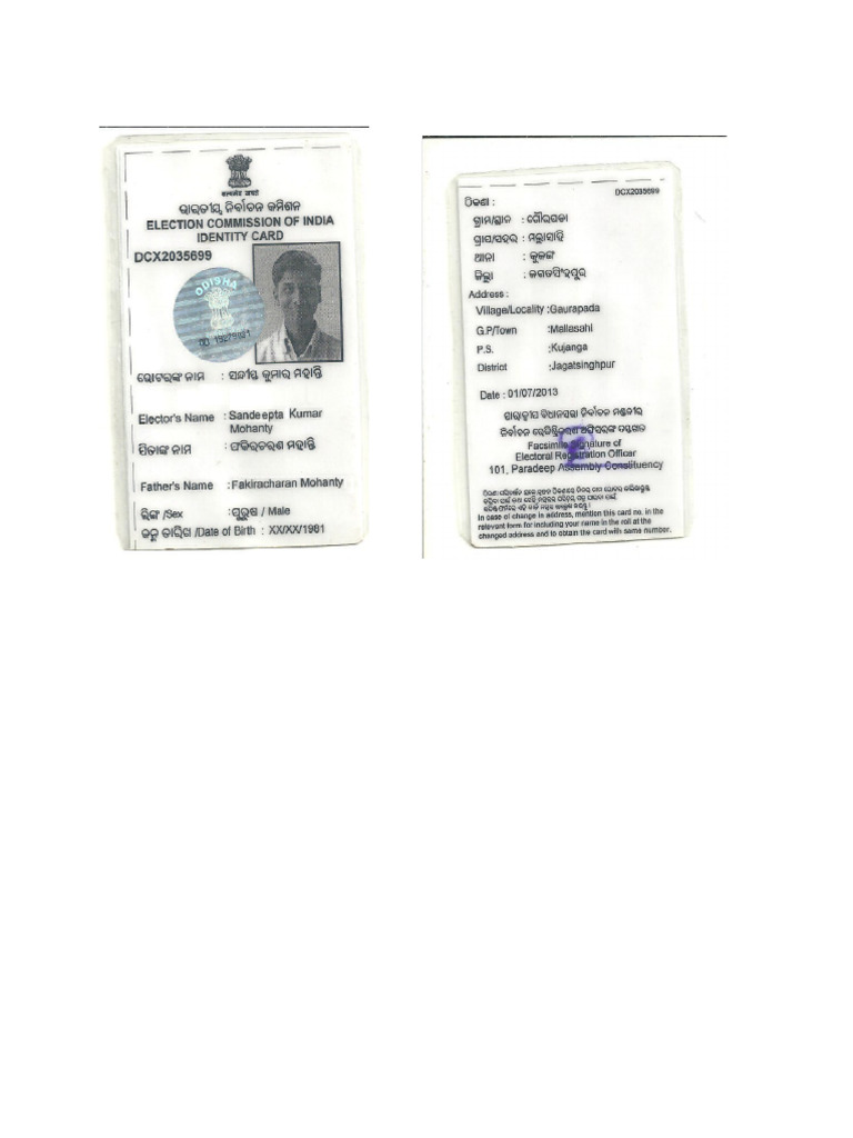 Sandeep Voter Id | PDF