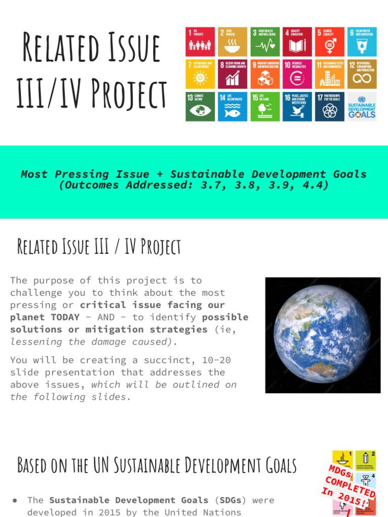 Peyton West - Most Pressing Issues Facing the Planet & UN Sustainable ...