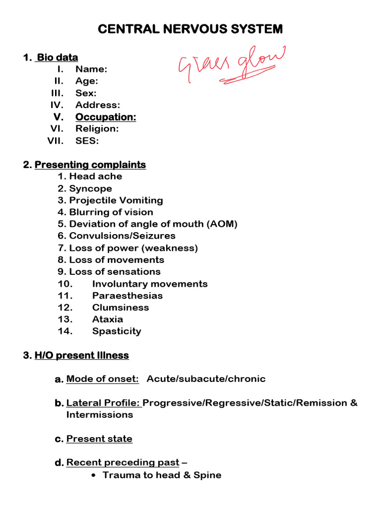 CNS | PDF | Neurological Disorders | Diseases And Disorders